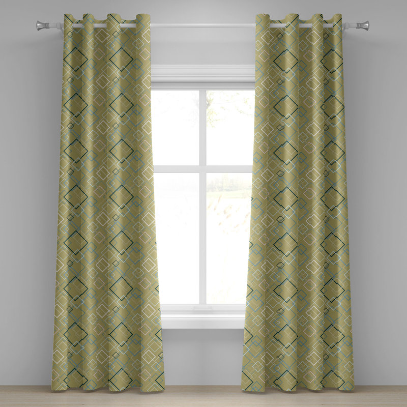 Semi Sheer Curtain Pair
