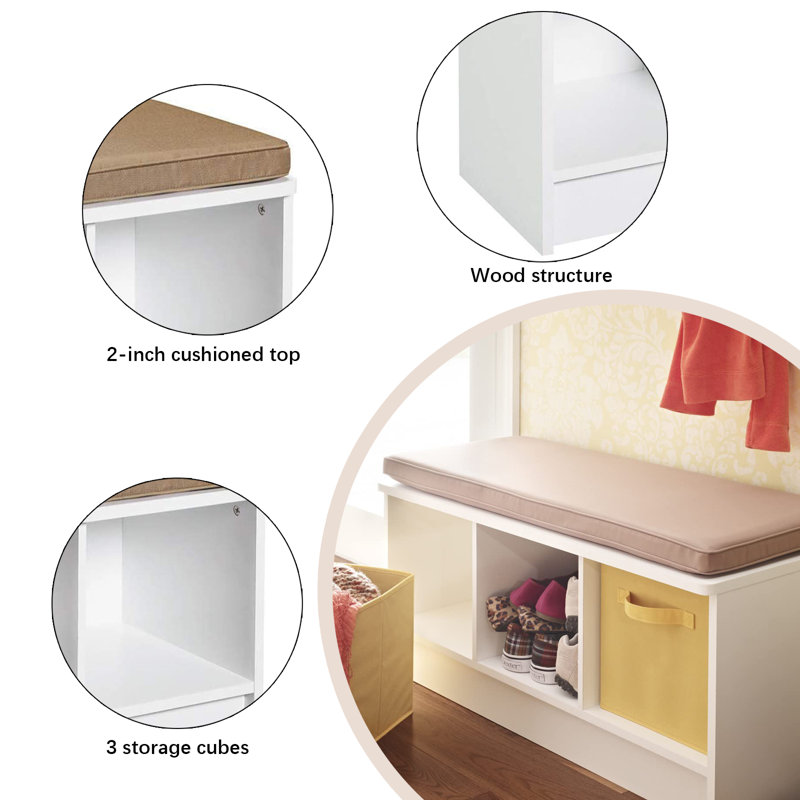 6 Pair Shoe Storage Bench