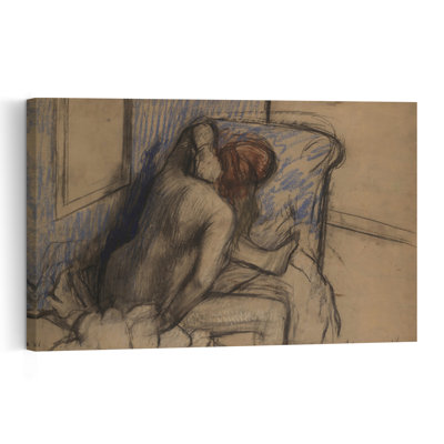 " Woman Drying Her Hair, C.1902 Impressionist Abstract Contemporary Wall Art Print " by Edgar Degas