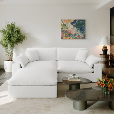 Phinnaeus 83'' Upholstered Sofa, Cloud Sofa Modular Sectional Sofa Couch for Living Room Bedroom Offiec