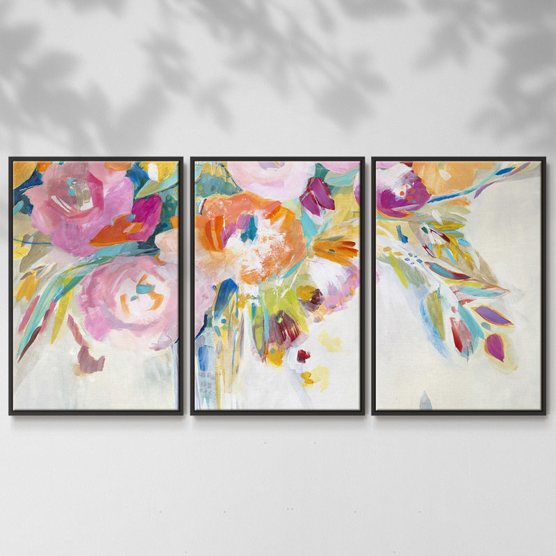 Dance Lessons - Multi Piece Framed Canvas, Noir, H 24 po x l 48 po x P 2 po