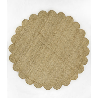 Tapis en jute tissé à la main Rosecliff Heights Dakeria