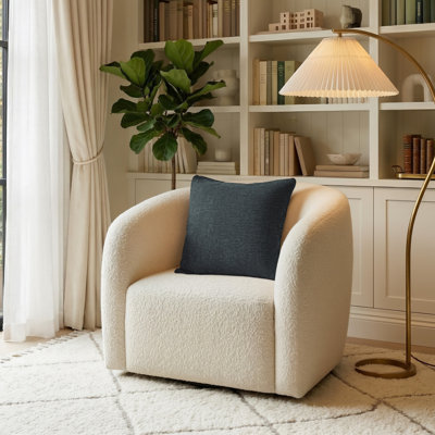 Housse de coussin en chenille douce