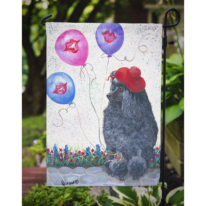 Drapeau de jardin en polyester à 2 côtés Graziello Bichon Frise Do It Better 1 x 0,11 pi, Caniche totalement chic