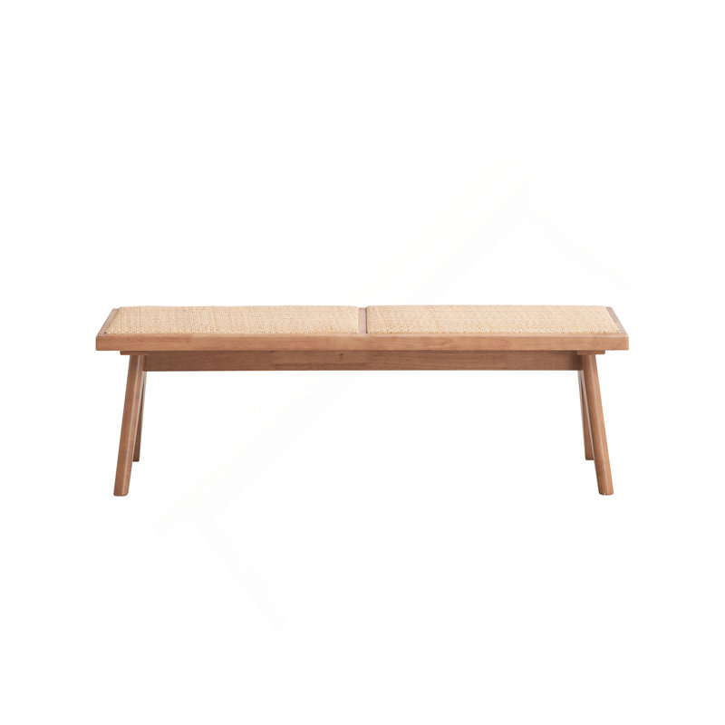 Banc en rotin et finition naturelle Velentina