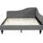 L-Shaped Daybed In Gray With Solid Wood Construction, Full Size - Longevity Linen Legs Gray, Contemporary Appeal-212494077
