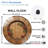 Wooden-Clock-Face-With-Wreath-Decoration Art - 12'' Modern Glass Wall Clock
