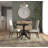 Classic Black 42-Inch Round Dining Table with Space-Saving Pedestal Design-1205639692