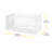 Whitmor Storage Bag with Handles White with Crystal Clear Front