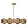 Lincoln 5-Light Pendant in Distressed Gold and Bronze by Breegan Jane