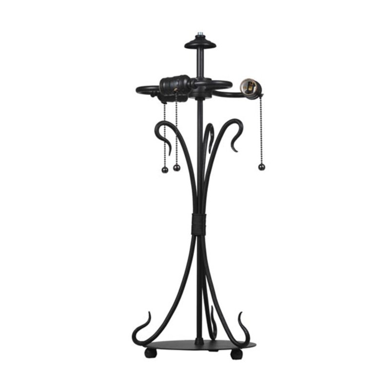 Pied de lampe en fer forgé