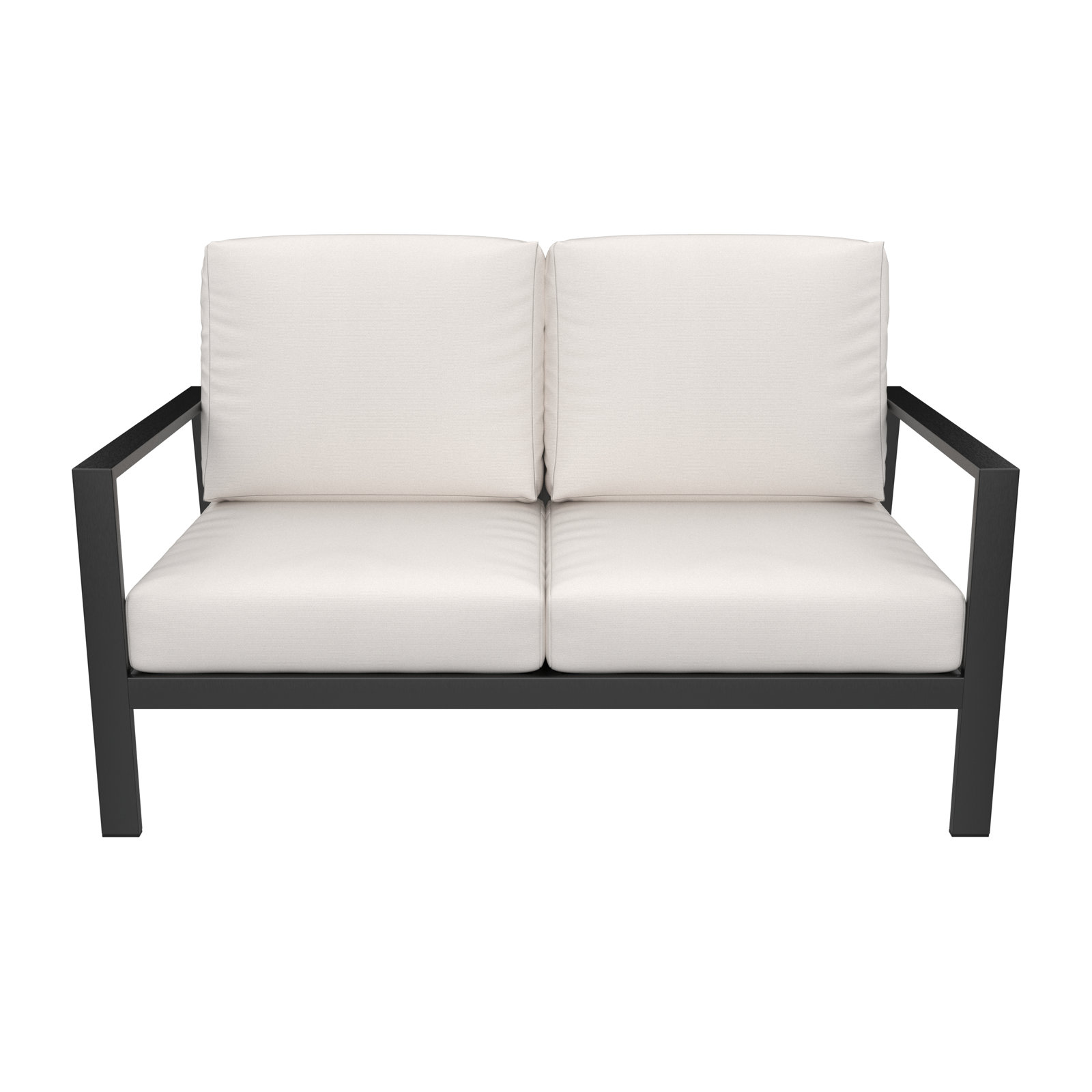 Townsend 55" Sunbrella® Patio Loveseat, Sunbrella Canvas Natural, None