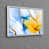 White Floater Framed