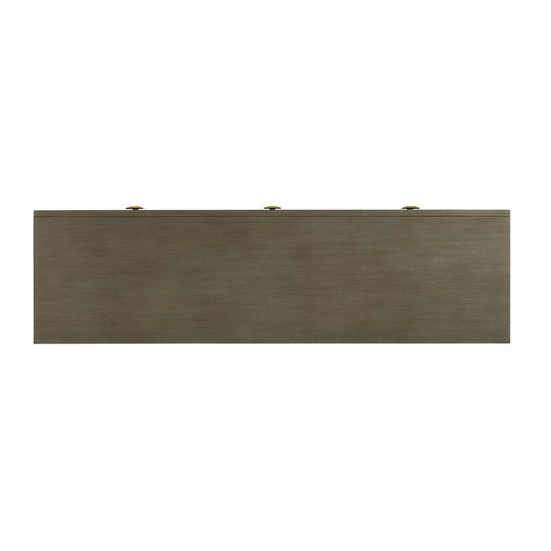 Ariana 68'' Charcoal Gray Modern Media Console with Cabinet