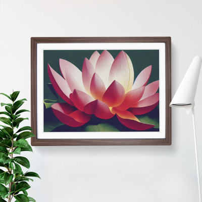 Desirable Lotus Flower 1 Piece Single Picture Frame Painting
