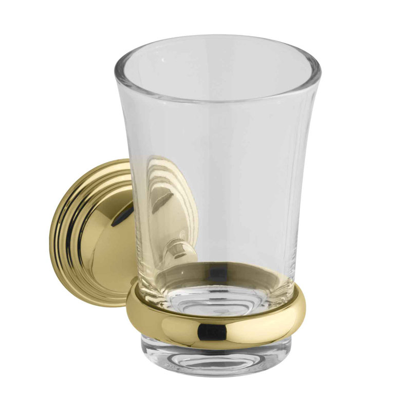 Verre Devonshire et porte-verre Devonshire, Laiton poli éclatant