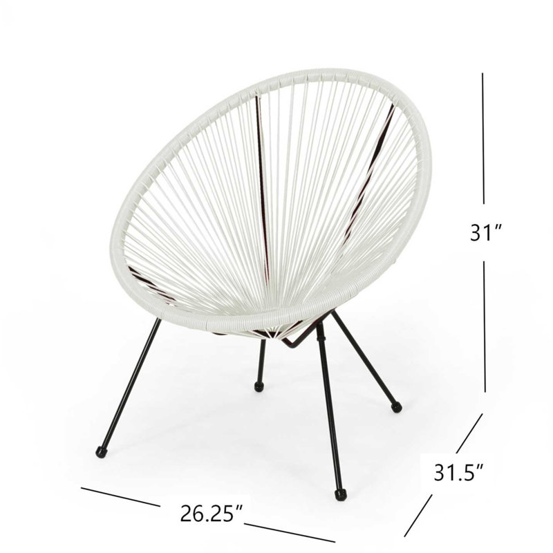 Chaise Anson, ensemble de 2 - Blanc, White/Black