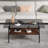Coffee Table And End Tables Set Of 3, Tempered Glass Table With MDF Layer, Modern Tables For Living Room , Gray Glass-939991692-939991695