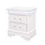 Table de chevet blanche Charlton avec DEL-1120827605