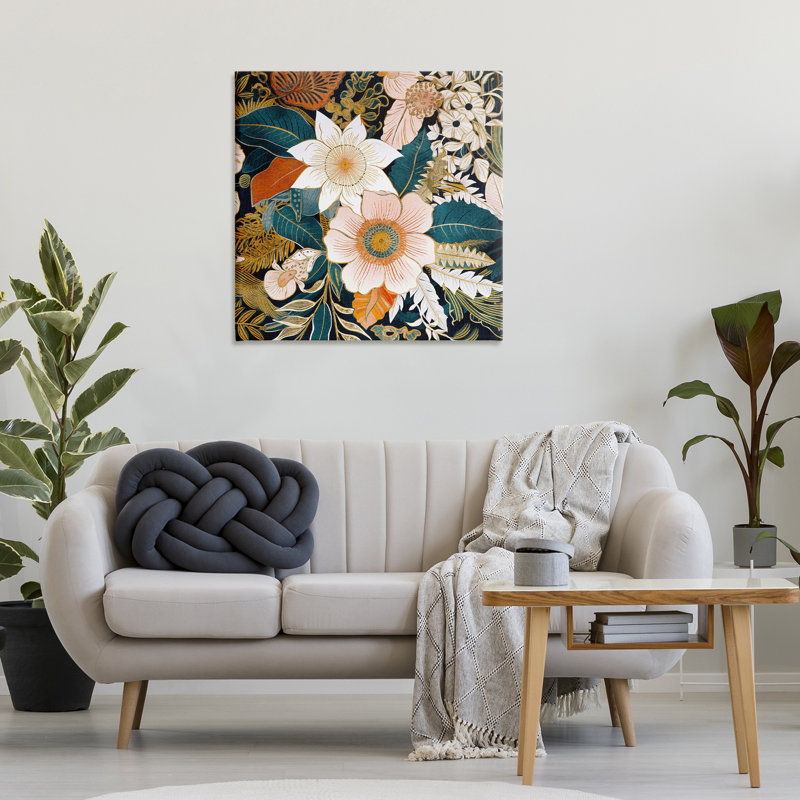 Art mural éclectique sur toile par Sasha, H 30 po x l 30 po