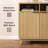 Buffet Cabinet With Storage And Adjustable Shelves-706367221