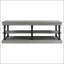 Table basse moderne en bois avec tablettes ouvertes, rangement spacieux et présentoir pour les essentiels du salon-133526133