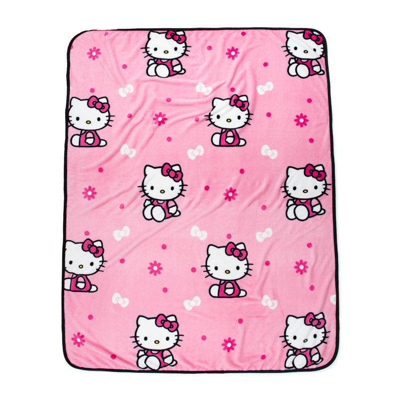 Hello Kitty Hello Girly Travel Throw & Pillow Set