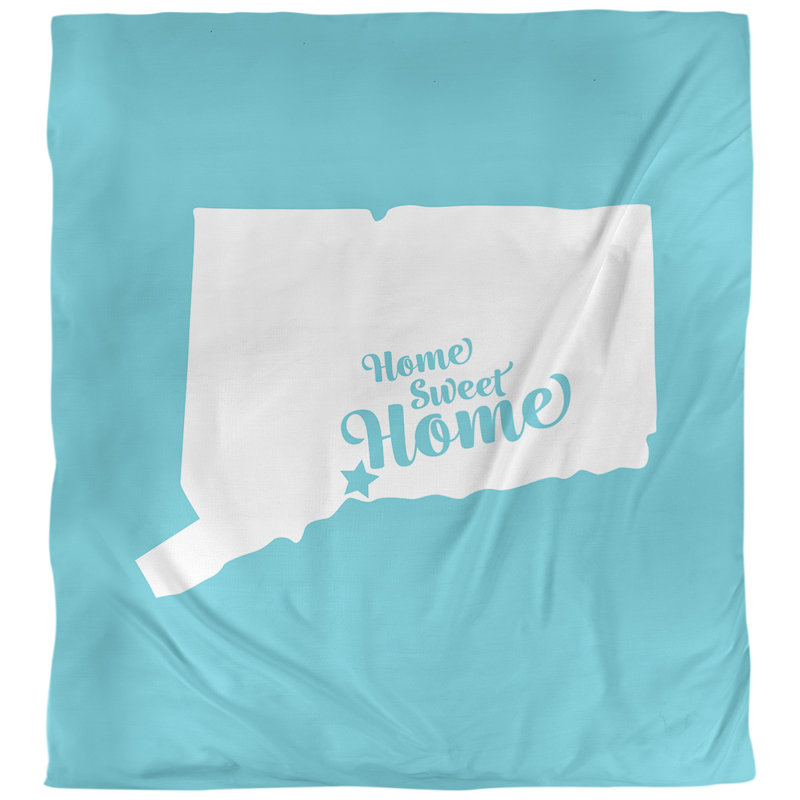 Housse de couette home new refuge, Housse de couette pour grand lit, Bleu sarcelle, Polyester brossé