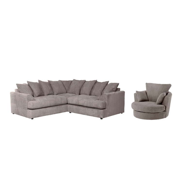 Custinne 2 - Piece Living Room Set, Charcoal