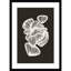 «Black and White Shapes» par Incado, impression sur bois encadrée-99832470