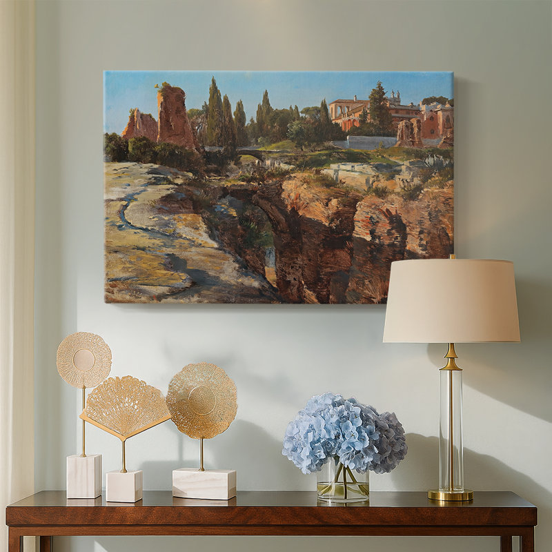 Roman Ruins-Edward Theodore Compton-Gallery Wrapped Canvas-c. late 19th / early 20th Century, 40 x 60
