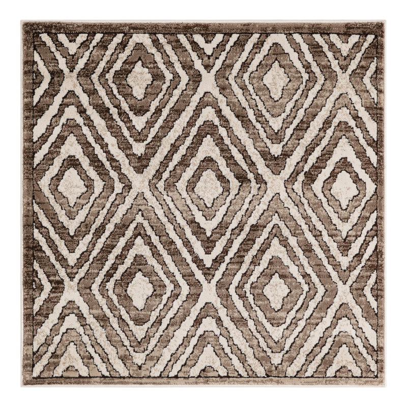 Amorrah Moroccan Indoor Rug, Square 3'3"