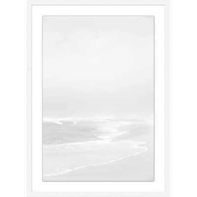 Monochromes plage 1 - Impression de cadre photo unique sur papier
