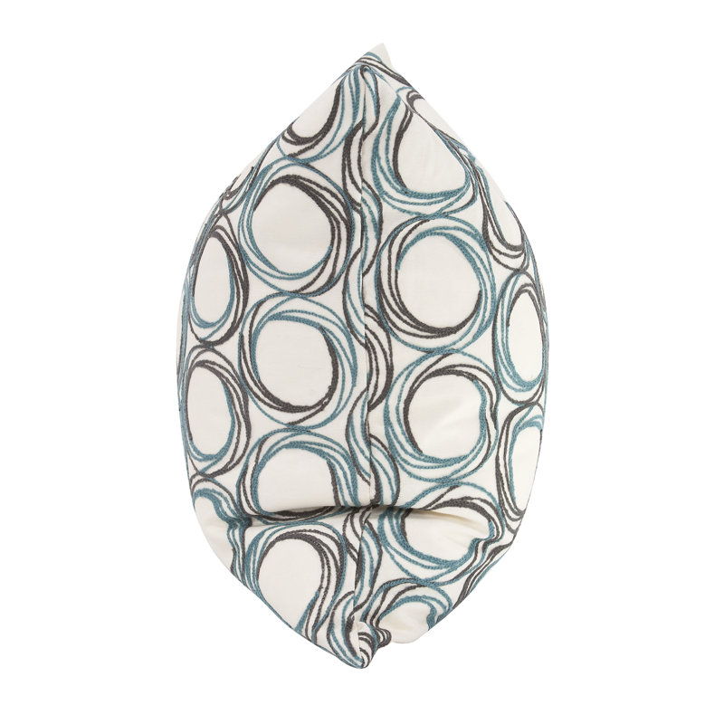 Polka Dots Throw Pillow, 20" H x 20" W, Indigo