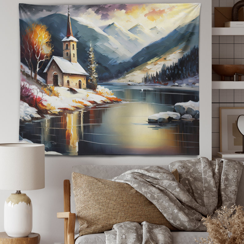 Tapisserie en polyester, H 32 po x l 39 po