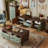 American retro painted coffee table