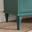 40.4"Mid-century 5-Drawer Tall Chest, Metallic Handles with Anti-Tilt Design-1343588949