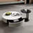Circular microcrystalline stone coffee table