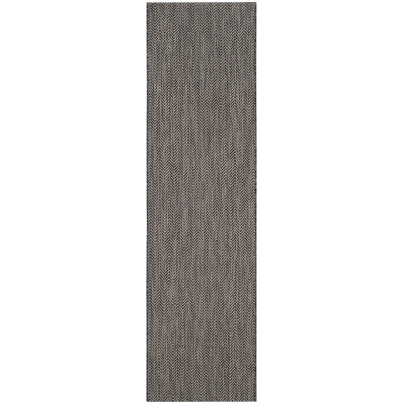 Avareigh Chevron Indoor / Outdoor Area Rug, Rectangle 69 x 201 cm