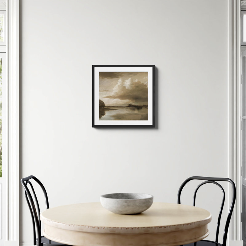 «Lake Park Print» par Dan Hobday, art, Papier avec cadre simple noir, Oui, H 20 po x l 20 po