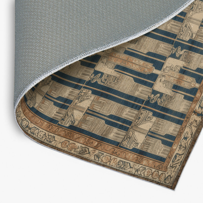 Tapis intérieur et extérieur ArtDeco, Rectangulaire 8 pi x 10 pi