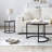 Set Of 2 Nesting Round Coffee Tables With Sturdy Metal Frame
