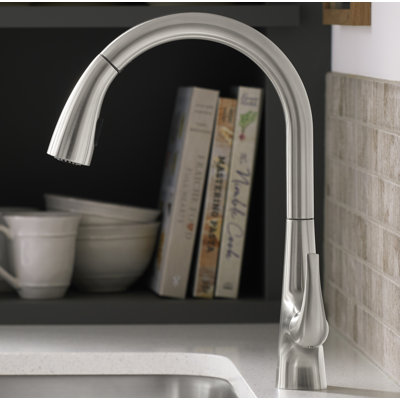 Medley Pull-Down Single-Handle Kitchen Sink Faucet with Two-Function Sprayhead