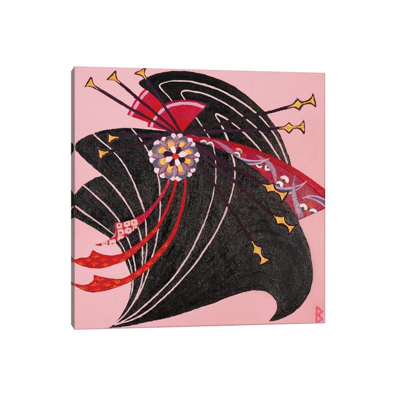 Geisha by Berit Bredahl Nielsen - Wrapped Canvas Gallery-Wrapped Canvas Giclée, 30.48 cm H x 30.48 cm W