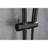 28-inch Slide Bar Shower With 59-inch Hose - Adjustable Height Head Nozzles, Stainless Steel Matte Black Design Look