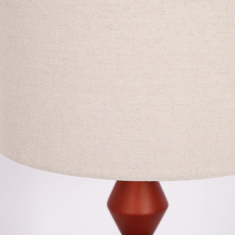 Solid Wood and Iron Desk Table Lamp