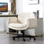 Fauteuil en croix avec 6 vitesses réglables, roues et salon pour le bureau à domicile Salle de conférence confortable avec motif de pivotement en milieu de travail et roues-1009503404-1009503407