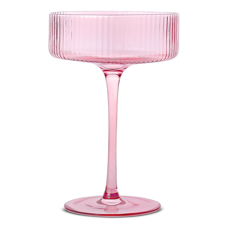 Harmon 10 oz Ensemble de cristal taillé, Rose