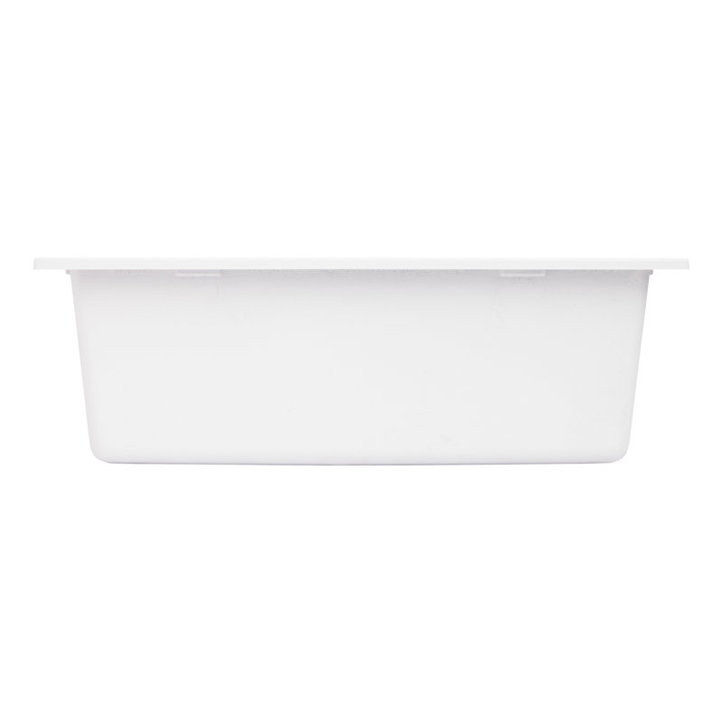 Holcomb 24" L Drop-In Kitchen Sink, Cloud White