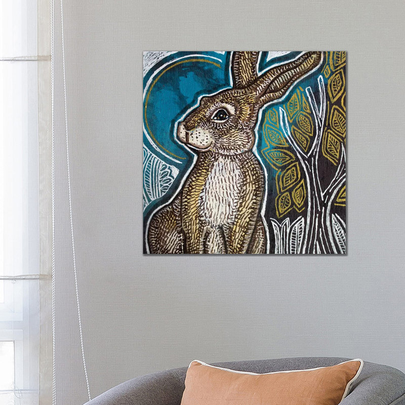 Little Rabbit by Lynnette Shelley - Painting on Canvas, Wrapped Canvas, 66.04cm H x 66.04cm W x 3.81cm D